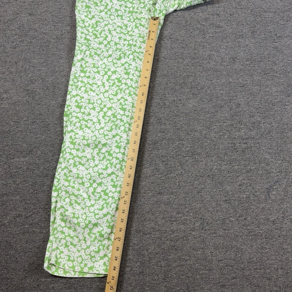 BDG Green White Ditsy Floral Button Fly Boho Hippie Sailor Pockets Women's 26‎